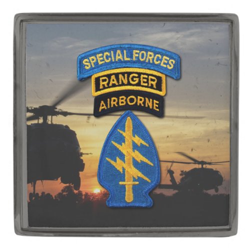 Special forces Green Berets sfg sf sof patch Gunmetal Finish Lapel Pin