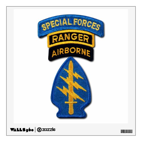 Special Forces Green Berets SFG SF SOF vets patch Wall Decal