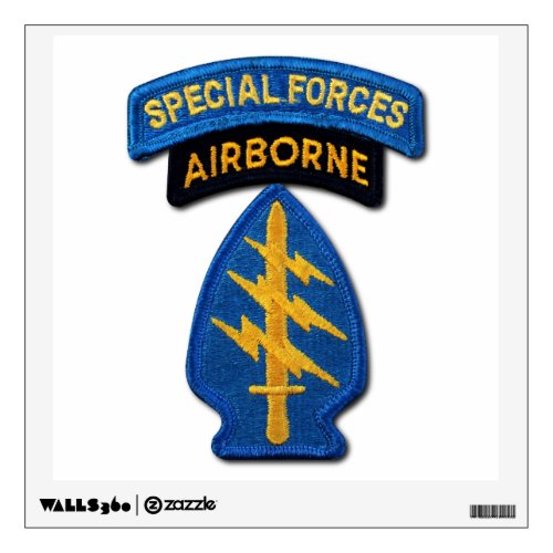Special Forces Green Berets SFG SF SOF vets patch Wall Sticker