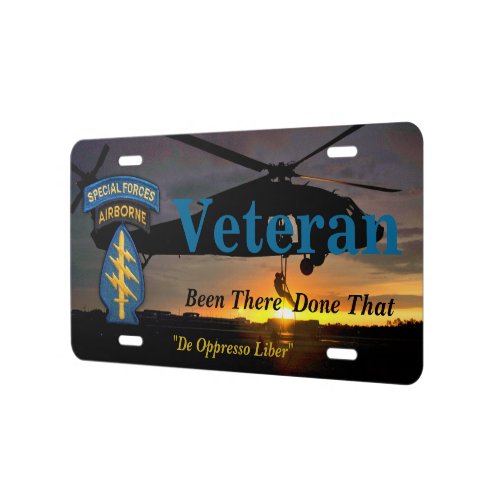 Special forces Green Berets sfg sf veterans vets License Plate