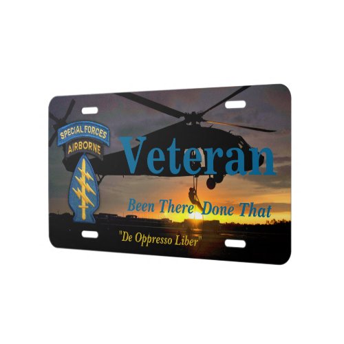 Special forces Green Berets sfg sf veterans vets License Plate