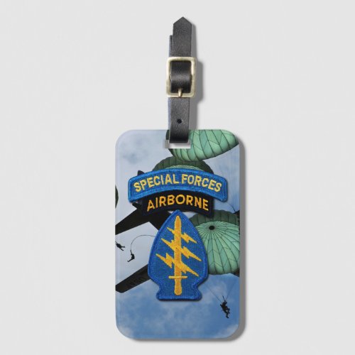 special forces green berets SFG SFGA patch Luggage Tag