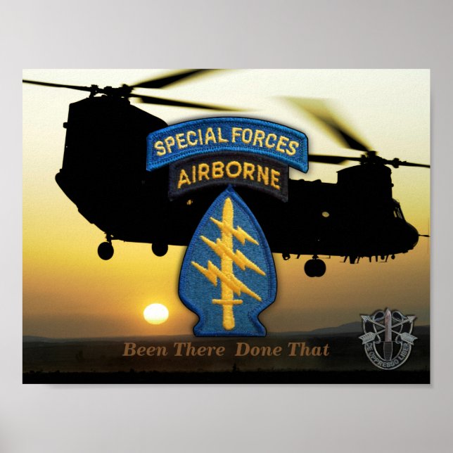 special forces green berets SFG SOF SF Poster (Front)