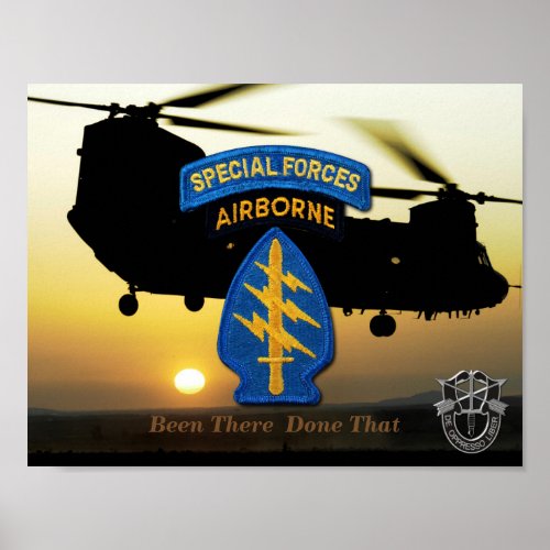 special forces green berets SFG SOF SF Poster