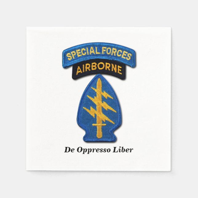 Special Forces Green Berets SFGA SFG SF Veterans Napkins (Front)