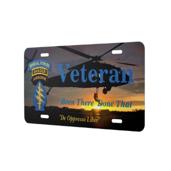 Special Forces Green Berets Veterans  License Plate by willeboy at Zazzle