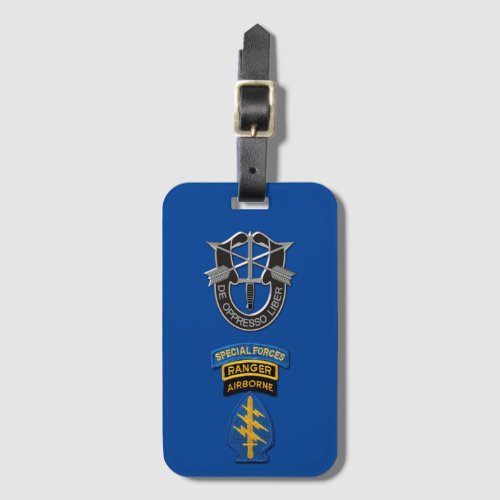 Special Forces Green Berets Veterans Luggage Tag