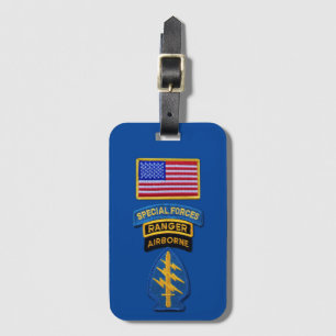 Special Forces Green Berets Veterans Luggage Tag