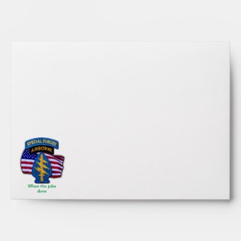 Special Forces Group Green Berets Envelope | Zazzle