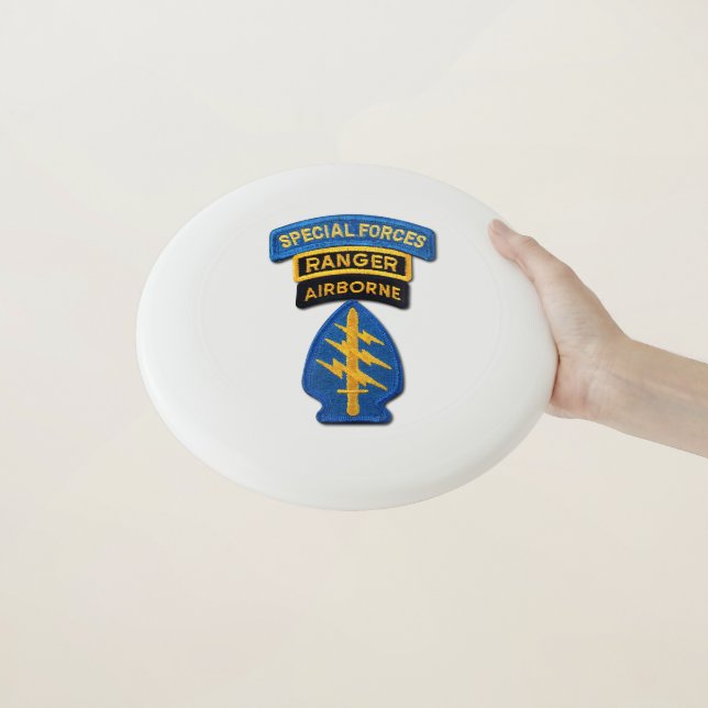 Special Forces Group Green Berets LRRP SF SFG Vets Wham-O Frisbee (In Hand)