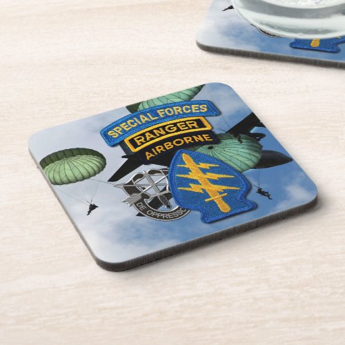 Special Forces Group Green Berets SF SFG SFGA Beverage Coaster