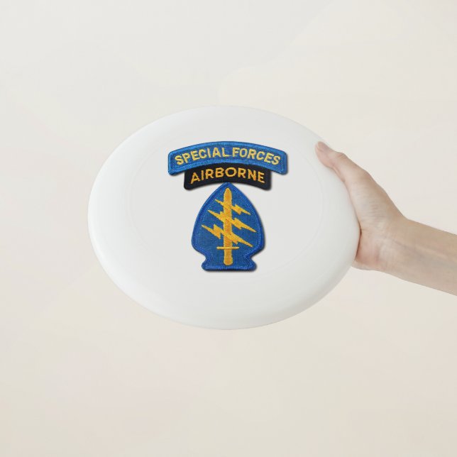 Special Forces Group Green Berets SF SFG Vets Wham-O Frisbee (In Hand)