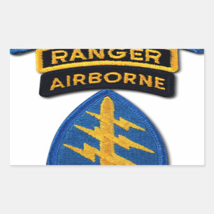 Special Forces Group Green Berets SF SOF SFG SOC Rectangular Sticker
