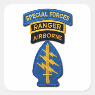 Special Forces Group Green Berets SF SOF SFG SOC Square Sticker