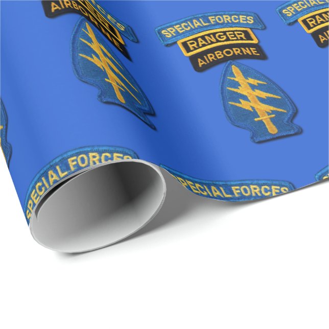 Special Forces Group Green Berets SF SOF SFG SOC Wrapping Paper (Roll Corner)