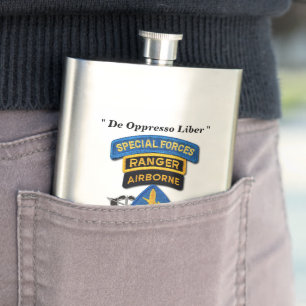 Special Forces Group Green Berets SFG SF LRRP Vets Flask