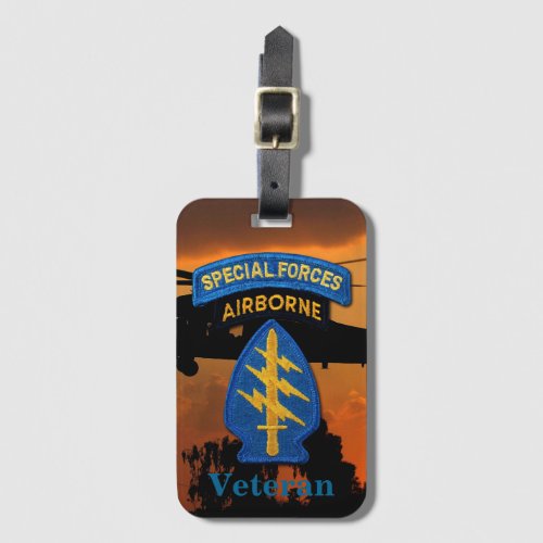 Special Forces Group Green Berets SFG SF LRRP Vets Luggage Tag