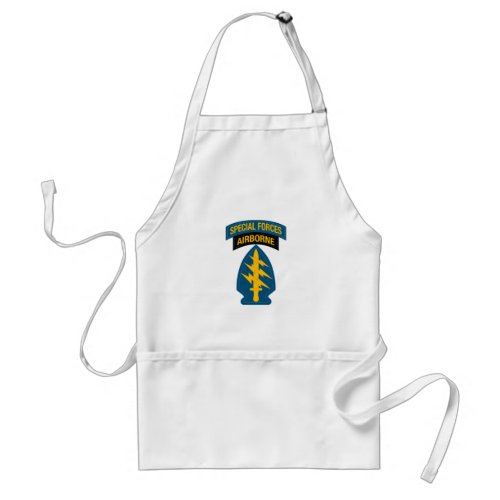 Special Forces insignia Airborne Tab Adult Apron