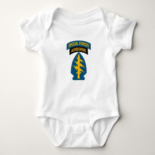 Special Forces insignia Airborne Tab Baby Bodysuit