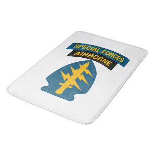 Special Forces insignia Airborne Tab Bath Mat