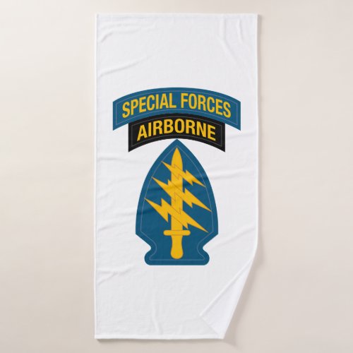 Special Forces insignia Airborne Tab Bath Towel