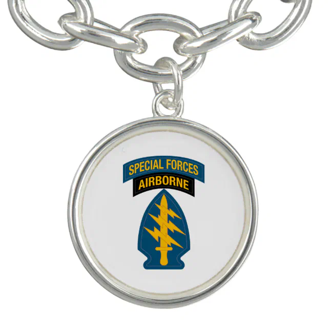 Special Forces insignia Airborne Tab Bracelet | Zazzle