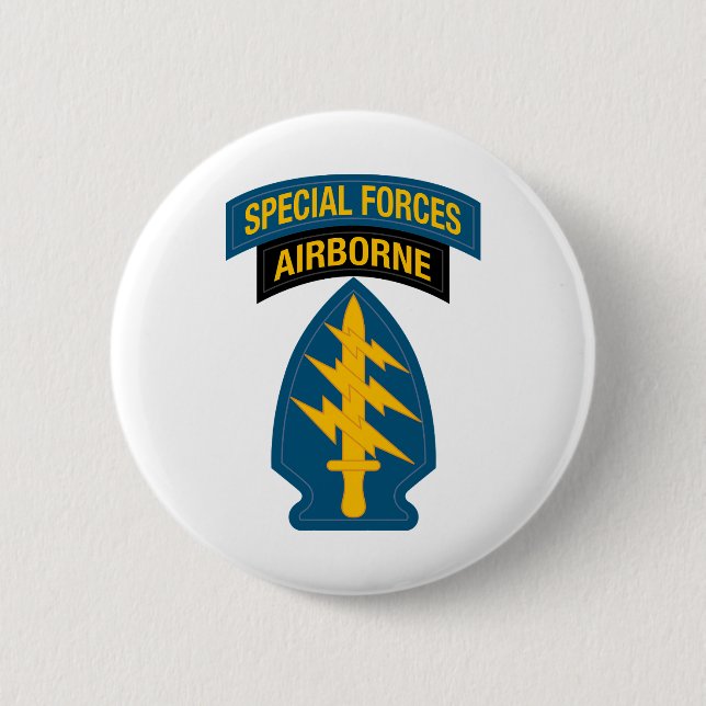 Special Forces insignia Airborne Tab Button (Front)