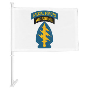 Special Forces insignia Airborne Tab Car Flag