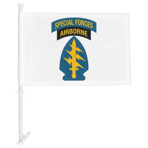 Special Forces insignia Airborne Tab Car Flag