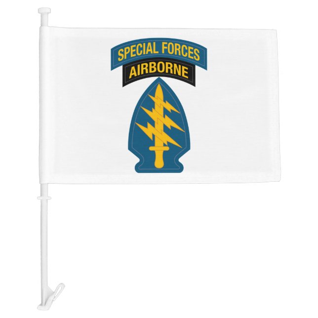 Special Forces insignia Airborne Tab Car Flag (Front)