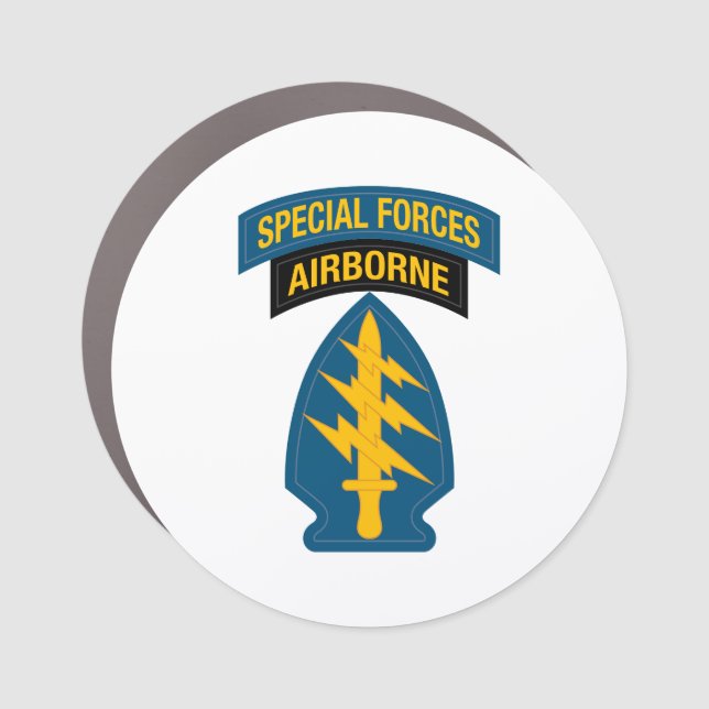Special Forces insignia Airborne Tab Car Magnet (Front)