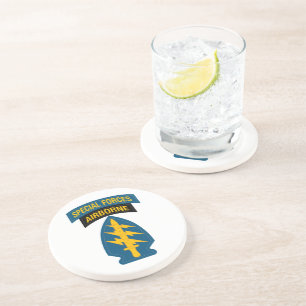 Special Forces insignia Airborne Tab Coaster