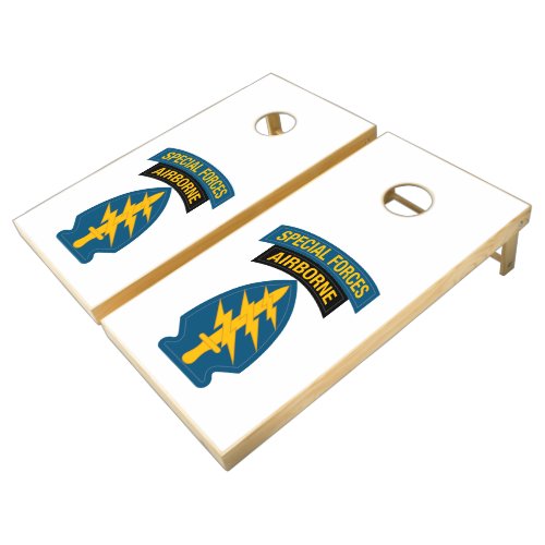 Special Forces insignia Airborne Tab Cornhole Set