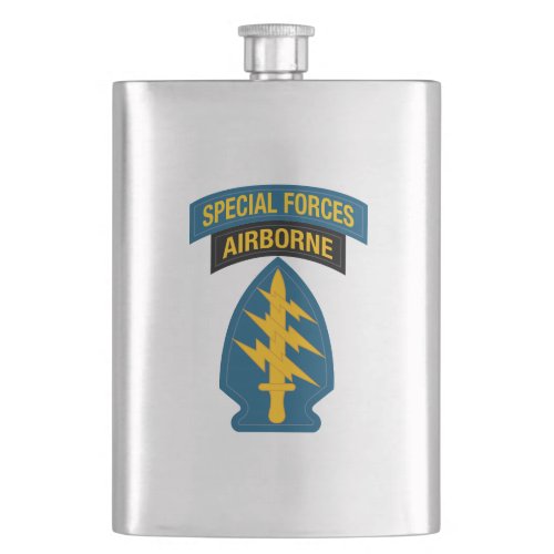 Special Forces insignia Airborne Tab Flask