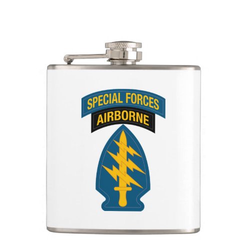 Special Forces insignia Airborne Tab Flask