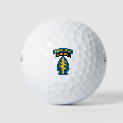 Special Forces insignia Airborne Tab Golf Balls