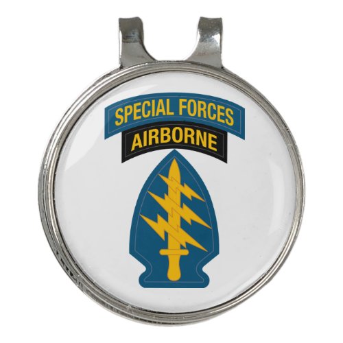 Special Forces insignia Airborne Tab Golf Hat Clip