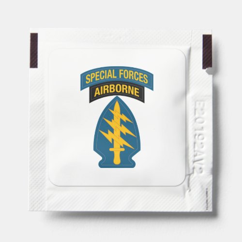 Special Forces insignia Airborne Tab Hand Sanitizer Packet