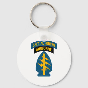 Special Forces insignia Airborne Tab Keychain