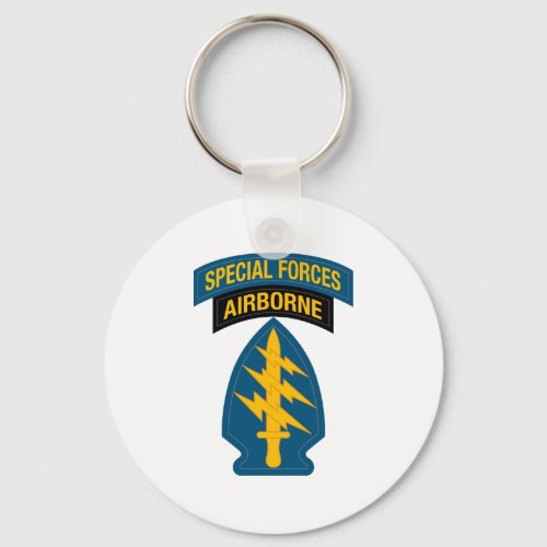 Special Forces insignia Airborne Tab Keychain