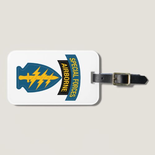 Special Forces insignia Airborne Tab Luggage Tag