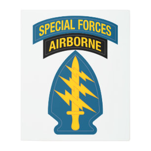 Special Forces insignia Airborne Tab Metal Print
