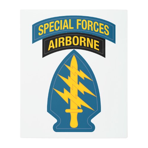 Special Forces insignia Airborne Tab Metal Print