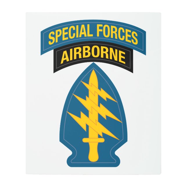 Special Forces insignia Airborne Tab Metal Print (Front)