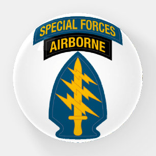 Special Forces insignia Airborne Tab Paperweight