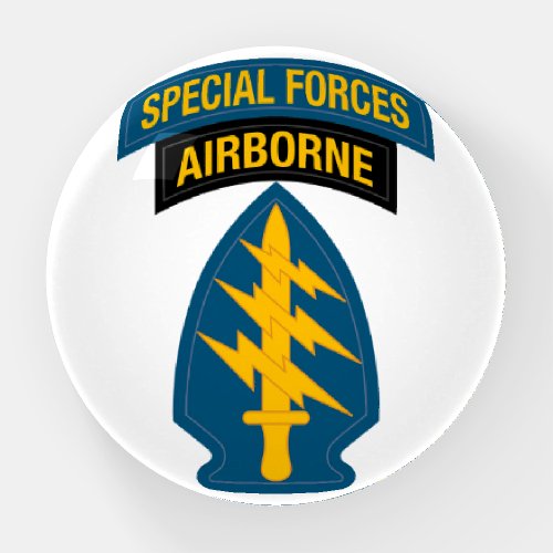 Special Forces insignia Airborne Tab Paperweight