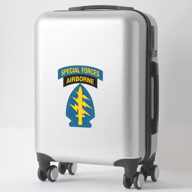 Special Forces insignia Airborne Tab Sticker (Suitcase)