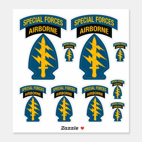 Special Forces insignia Airborne Tab Sticker