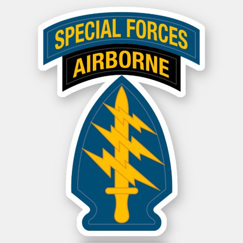 Special Forces insignia Airborne Tab Sticker