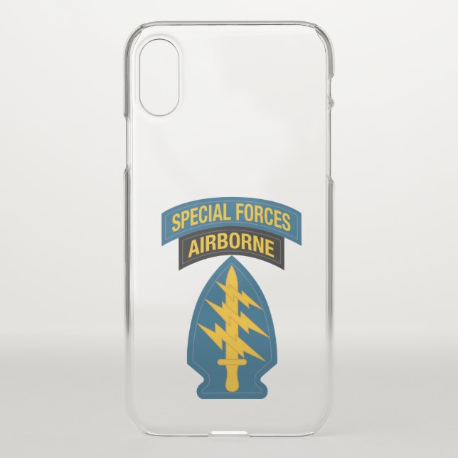 Special Forces insignia Airborne Tab Uncommon iPhone Case (Back)